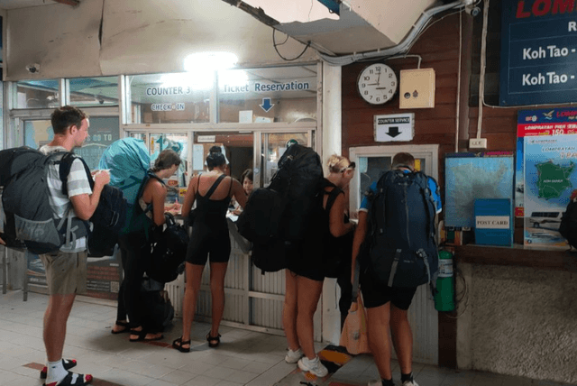 lomprayah counter koh tao