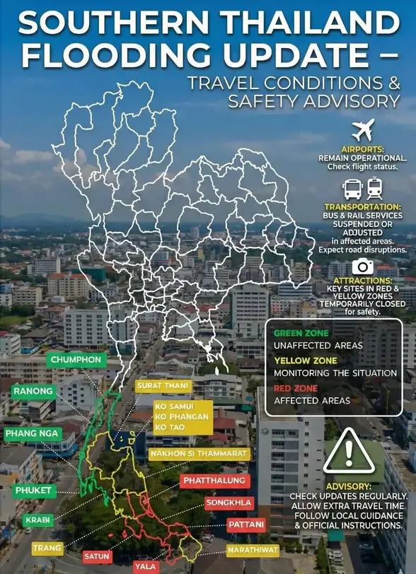 SmartEnPlus Blog: Southern Thailand Flooding Update – Travel Conditions & Safety Advisory